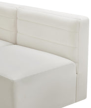 Load image into Gallery viewer, Quincy Cream Velvet Modular Armless Chair
