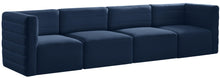 Load image into Gallery viewer, Quincy Navy Velvet Modular Sofa image
