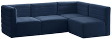 Load image into Gallery viewer, Quincy Navy Velvet Modular Sectional image
