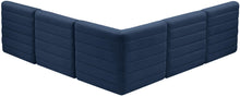 Load image into Gallery viewer, Quincy Navy Velvet Modular Sectional
