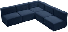 Load image into Gallery viewer, Quincy Navy Velvet Modular Sectional
