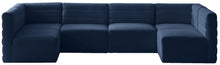 Load image into Gallery viewer, Quincy Navy Velvet Modular Sectional
