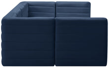 Load image into Gallery viewer, Quincy Navy Velvet Modular Sectional
