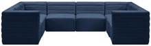 Load image into Gallery viewer, Quincy Navy Velvet Modular Sectional
