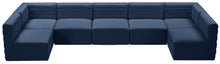 Load image into Gallery viewer, Quincy Navy Velvet Modular Sectional
