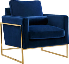 Load image into Gallery viewer, Mila Navy Velvet Chair image
