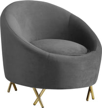 Load image into Gallery viewer, Serpentine Grey Velvet Chair image
