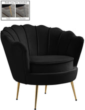 Load image into Gallery viewer, Gardenia Black Velvet Chair image
