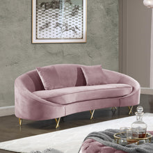 Load image into Gallery viewer, Serpentine Pink Velvet Sofa
