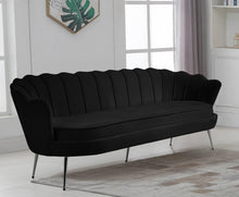 Load image into Gallery viewer, Gardenia Black Velvet Sofa
