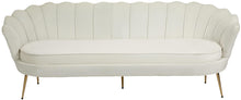 Load image into Gallery viewer, Gardenia Cream Velvet Sofa
