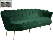 Load image into Gallery viewer, Gardenia Green Velvet Sofa image
