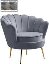 Load image into Gallery viewer, Gardenia Grey Velvet Chair image
