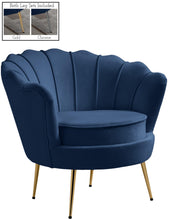 Load image into Gallery viewer, Gardenia Navy Velvet Chair image
