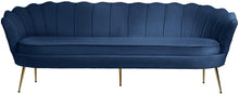 Load image into Gallery viewer, Gardenia Navy Velvet Sofa
