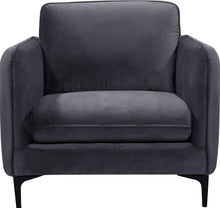 Load image into Gallery viewer, Poppy Grey Velvet Chair
