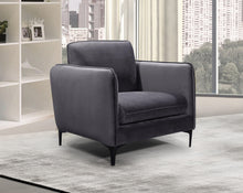 Load image into Gallery viewer, Poppy Grey Velvet Chair

