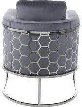 Load image into Gallery viewer, Casa Grey Velvet Chair
