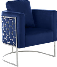 Load image into Gallery viewer, Casa Navy Velvet Chair image
