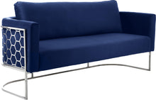 Load image into Gallery viewer, Casa Navy Velvet Sofa image
