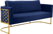 Load image into Gallery viewer, Casa Navy Velvet Sofa
