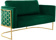 Load image into Gallery viewer, Casa Green Velvet Loveseat image
