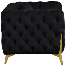 Load image into Gallery viewer, Kingdom Black Velvet Chair

