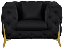 Load image into Gallery viewer, Kingdom Black Velvet Chair
