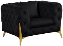 Load image into Gallery viewer, Kingdom Black Velvet Chair image
