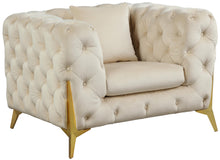 Load image into Gallery viewer, Kingdom Cream Velvet Chair image
