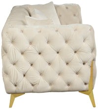 Load image into Gallery viewer, Kingdom Cream Velvet Sofa
