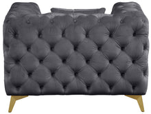 Load image into Gallery viewer, Kingdom Grey Velvet Chair
