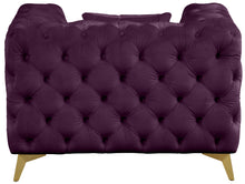 Load image into Gallery viewer, Kingdom Purple Velvet Chair
