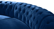 Load image into Gallery viewer, Anabella Navy Velvet 3pc. Sectional
