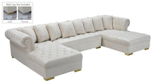 Load image into Gallery viewer, Presley Cream Velvet 3pc. Sectional image
