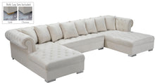 Load image into Gallery viewer, Presley Cream Velvet 3pc. Sectional
