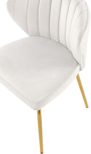 Load image into Gallery viewer, Finley Cream Velvet Dining Chair
