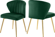 Load image into Gallery viewer, Finley Green Velvet Dining Chair image
