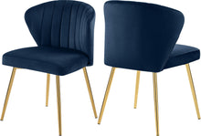 Load image into Gallery viewer, Finley Navy Velvet Dining Chair image

