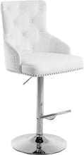 Load image into Gallery viewer, Claude White Velvet Adjustable Stool
