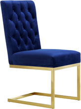 Load image into Gallery viewer, Cameron Navy Velvet Dining Chair
