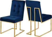 Load image into Gallery viewer, Pierre Navy Velvet Dining Chair image

