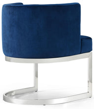 Load image into Gallery viewer, Gianna Navy Velvet Dining Chair
