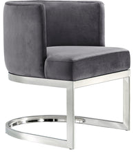 Load image into Gallery viewer, Gianna Grey Velvet Dining Chair
