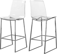 Load image into Gallery viewer, Lumen Chrome Metal/Lucite Polycarbonate Stool image
