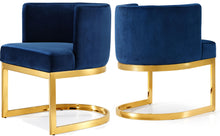 Load image into Gallery viewer, Gianna Navy Velvet Dining Chair image
