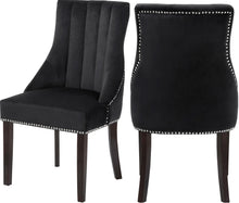 Load image into Gallery viewer, Oxford Black Velvet Dining Chair image
