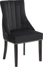 Load image into Gallery viewer, Oxford Black Velvet Dining Chair
