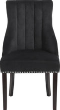 Load image into Gallery viewer, Oxford Black Velvet Dining Chair

