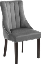Load image into Gallery viewer, Oxford Grey Velvet Dining Chair
